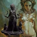 Estátua 3D Deusa da Fantasia 1/24 - Modelo GK em Resina, Kit Sem Pintura