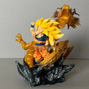 Figura de ação Dragon Ball Z versão Q SSJ3 Goku, bonecos de ação Dragon Fist Explosion PVC GK, estátua, modelo colecionável, brinquedos