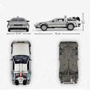 Delorean De Volta para o Futuro Máquina do Tempo Diecast Liga Modelo Carro de  Metal para Meninos Brinquedo Coleção de Presentes