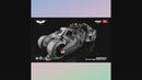 Carro clássico do filme Batman 2008 Batmóvel   Tumbler! Alloy Concept Bat Sports Car Modelo Diecast Metal Toy Race Car Modelo Sound Light Kids Gifts