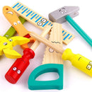 Maleta de ferramentas infantil em madeira